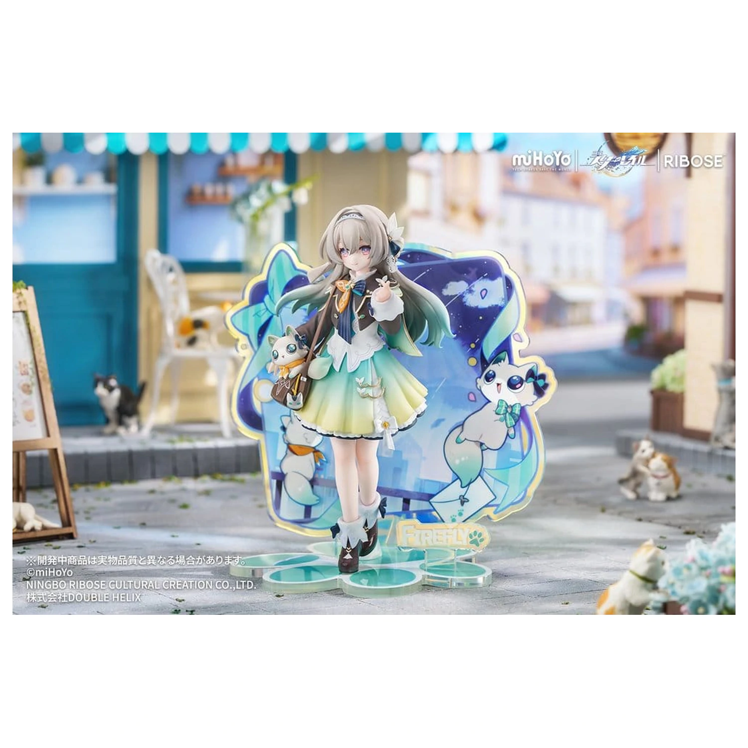 Honkai: Star Rail Rise Up+ Chibi Cat Series Mini Figure Firefly Ver. 18 cm product photo