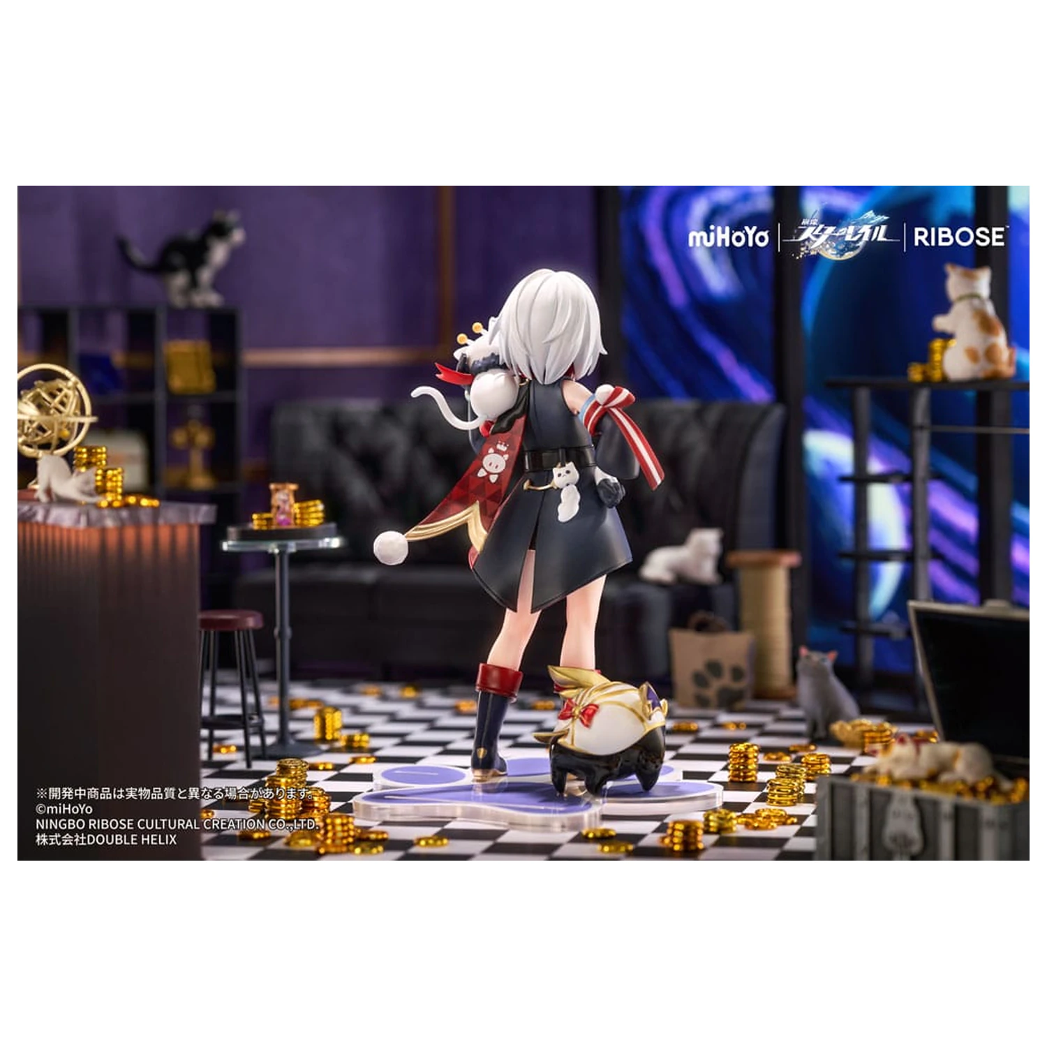 Honkai: Star Rail Rise Up Chibineko Series PVC Statue Topaz & Numby Ver. 18 cm   product photo