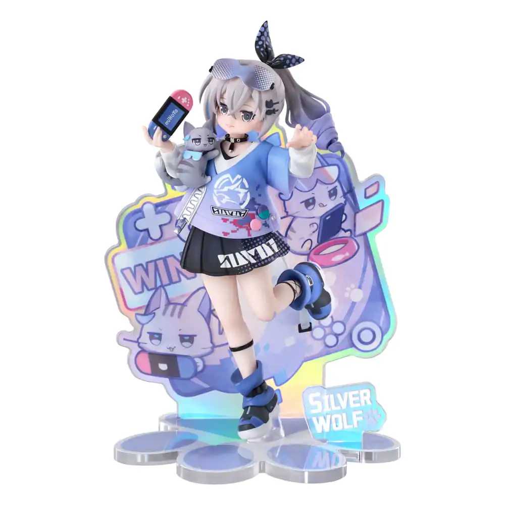 Honkai: Star Rail Rise Up Little Cat Series PVC Statue Silver Wolf Ver. 19 cm product photo