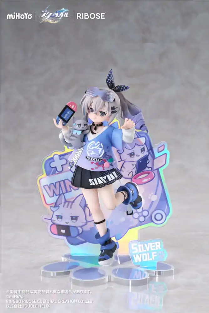 Honkai: Star Rail Rise Up Little Cat Series PVC Statue Silver Wolf Ver. 19 cm product photo