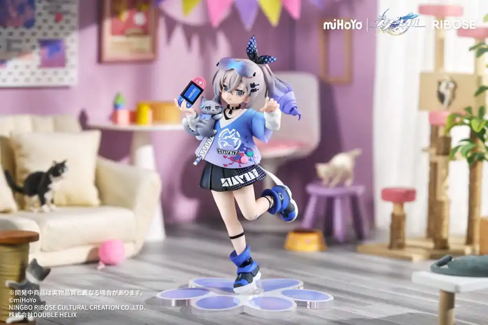 Honkai: Star Rail Rise Up Little Cat Series PVC Statue Silver Wolf Ver. 19 cm product photo