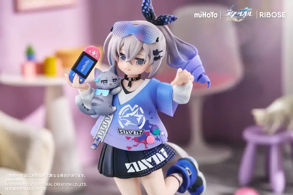 Honkai: Star Rail Rise Up Little Cat Series PVC Statue Silver Wolf Ver. 19 cm product photo