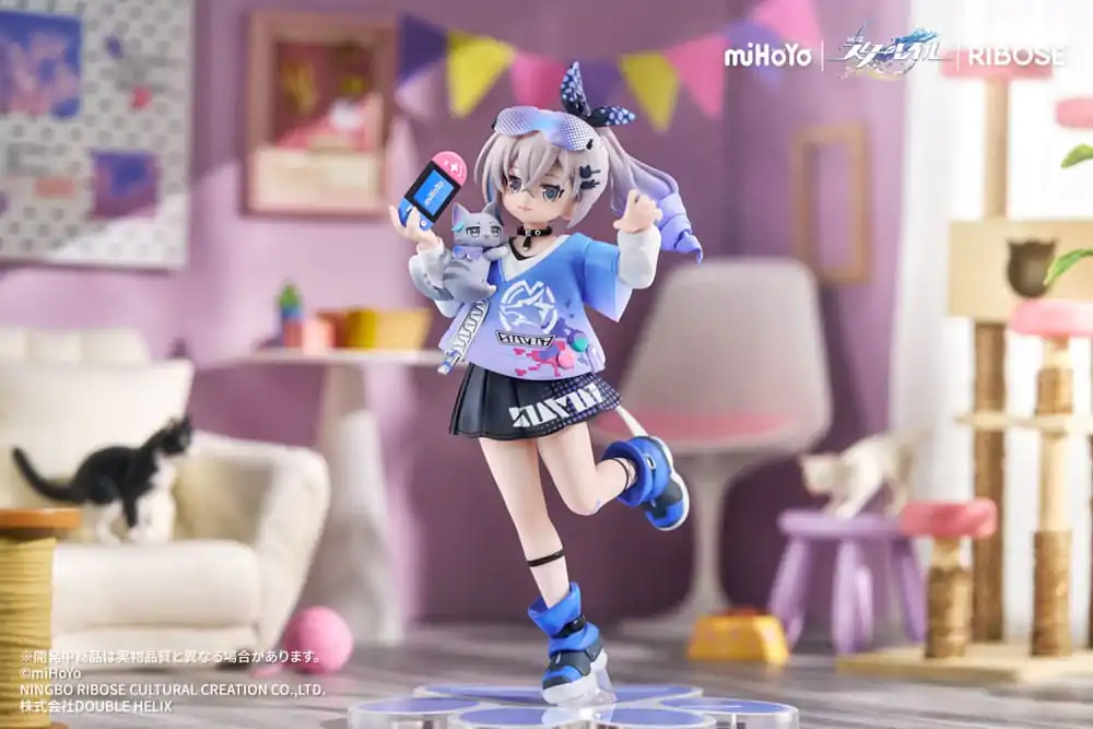 Honkai: Star Rail Rise Up Little Cat Series PVC Statue Silver Wolf Ver. 19 cm product photo