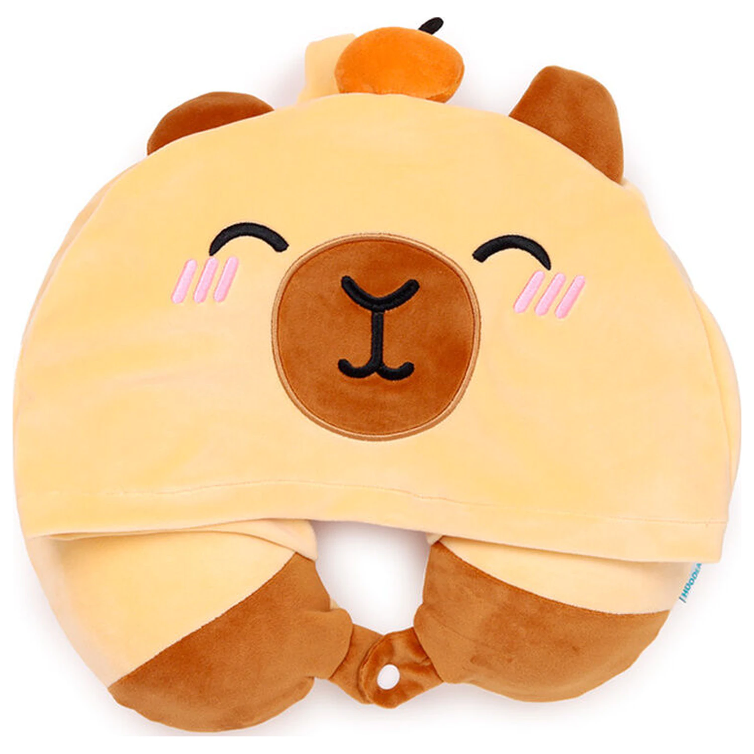 Hoodeazzz Duke The Capibara hooded travel pillow product photo