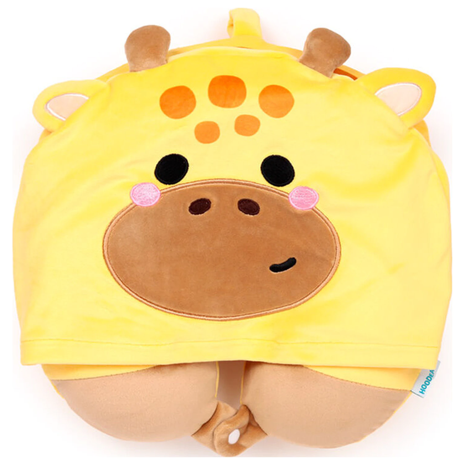 Hoodeazzz Raffi The Giraffe hooded travel pillow product photo