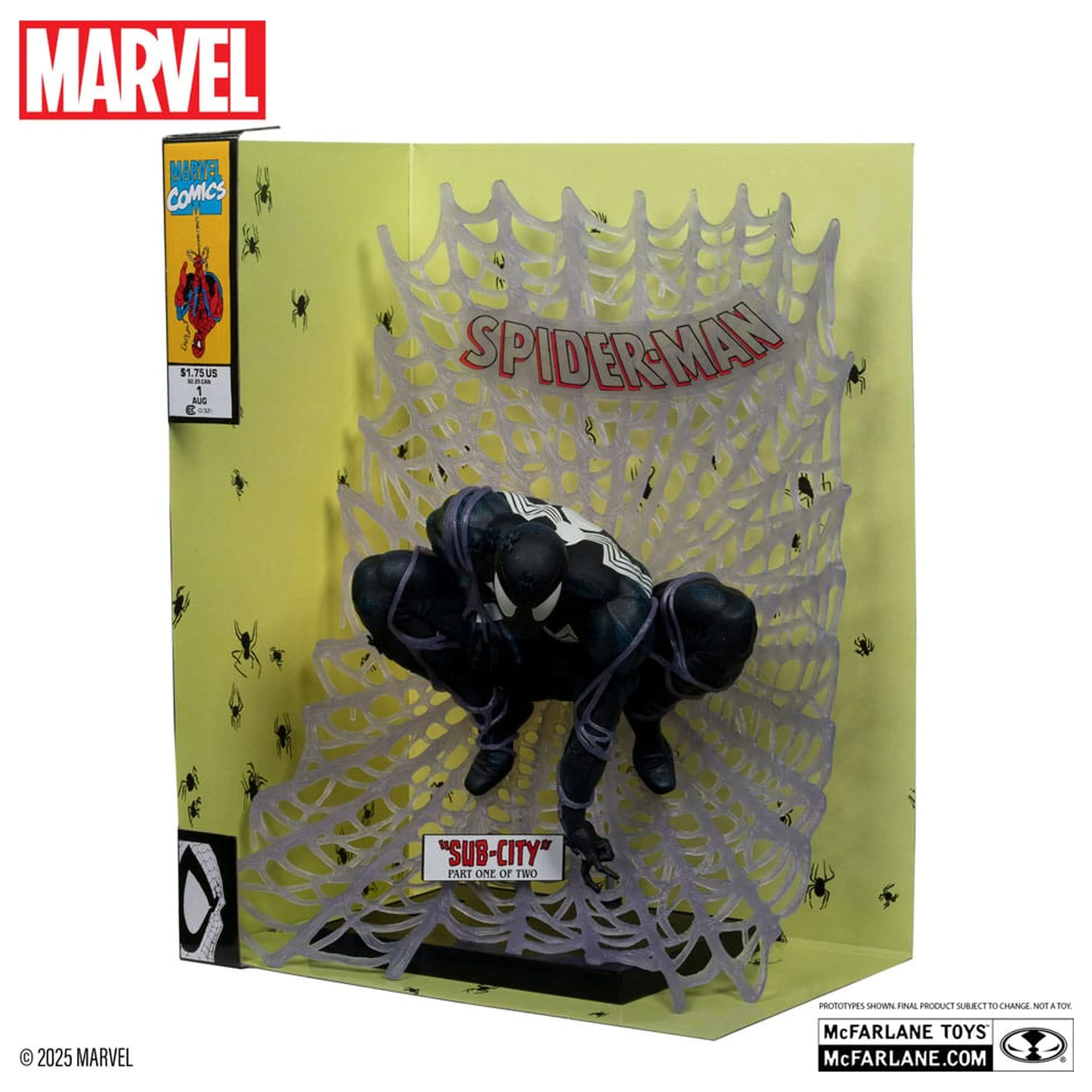 Marvel Collection PVC Statue 1/6 Spider-Man (Spider-Man #1)(Black Suit)(Chase) 28 cm product photo