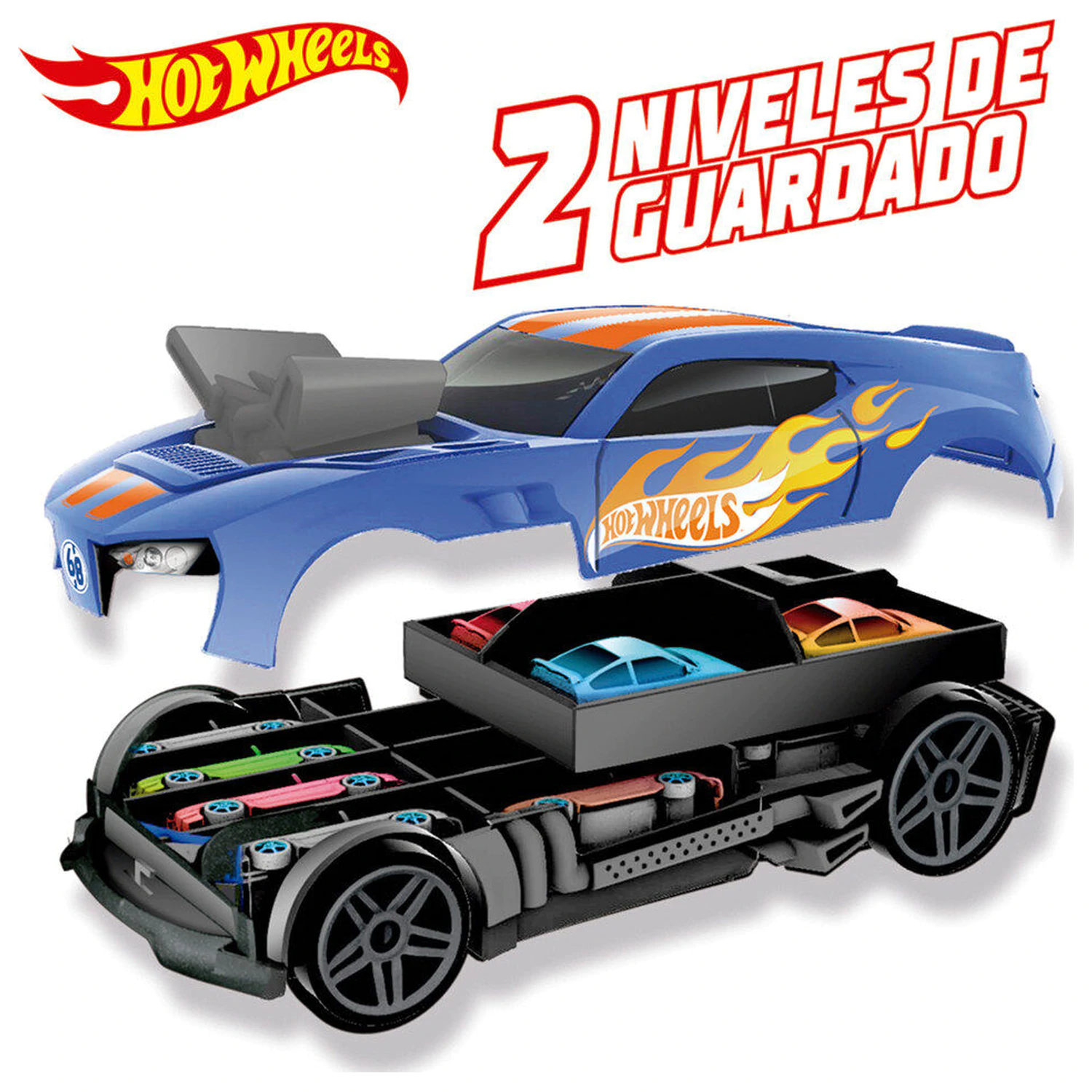 Hot Wheels 2 in 1 car transporter product photo