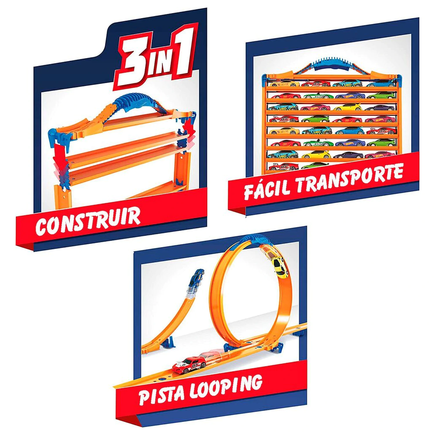 Hot Wheels 3-in-1 car carrier case product photo