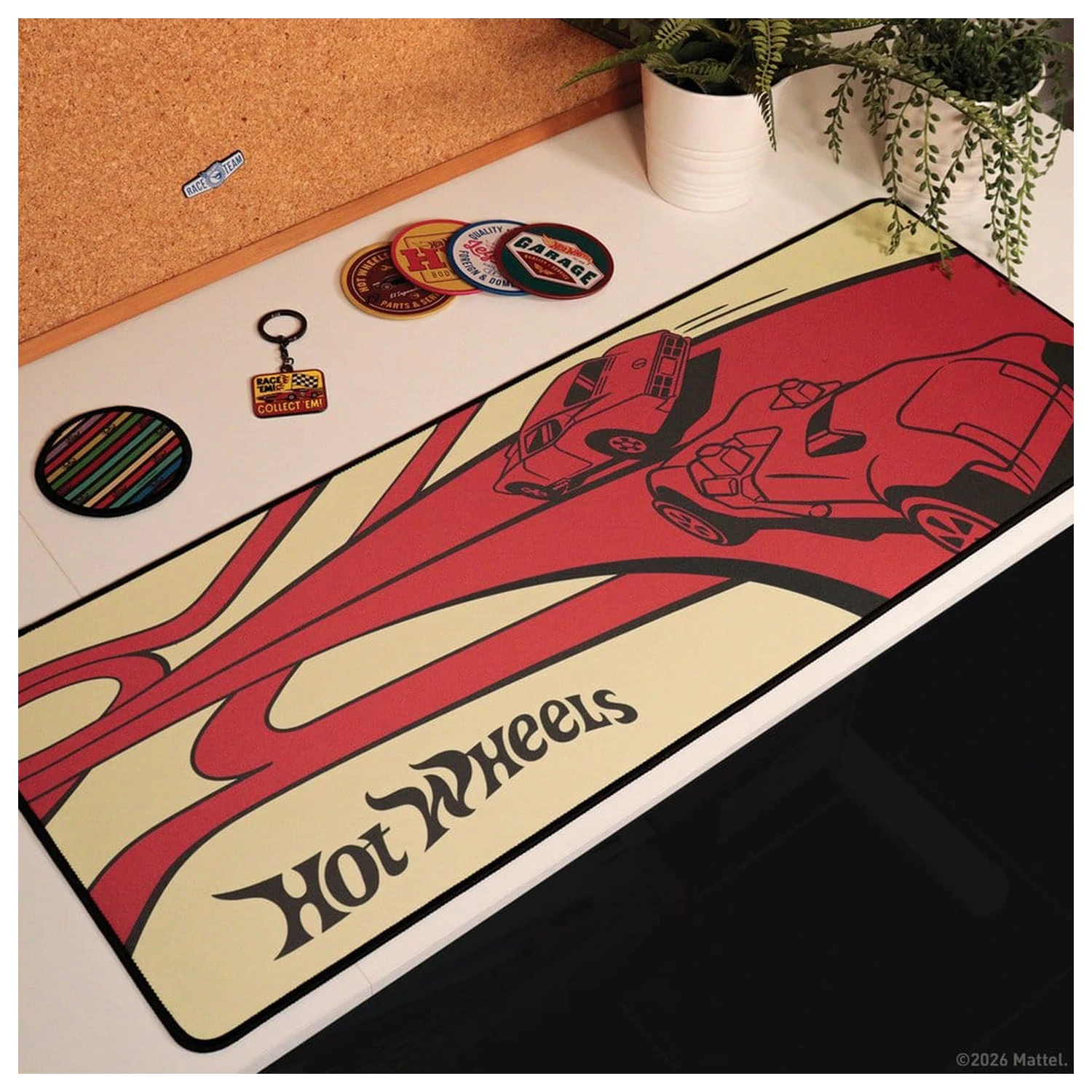 Hot Wheels Desk Pad & Coaster Set product photo