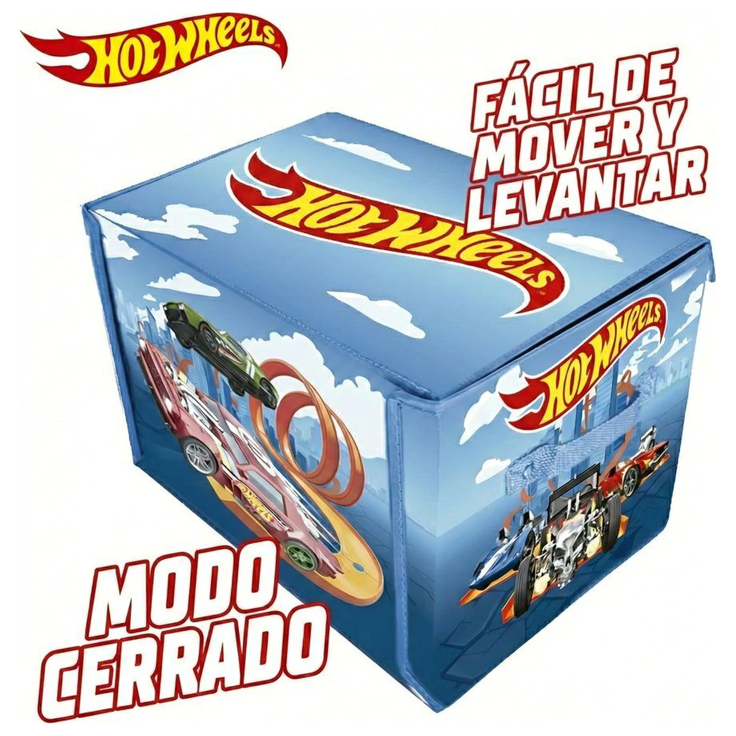 Hot Wheels Car organizer box with track and play area product photo