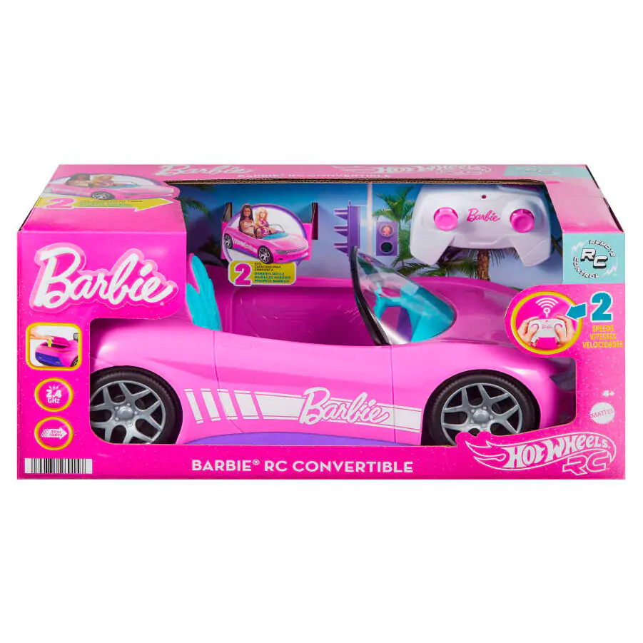 Hot Wheels Barbie radio control Convertible car product photo