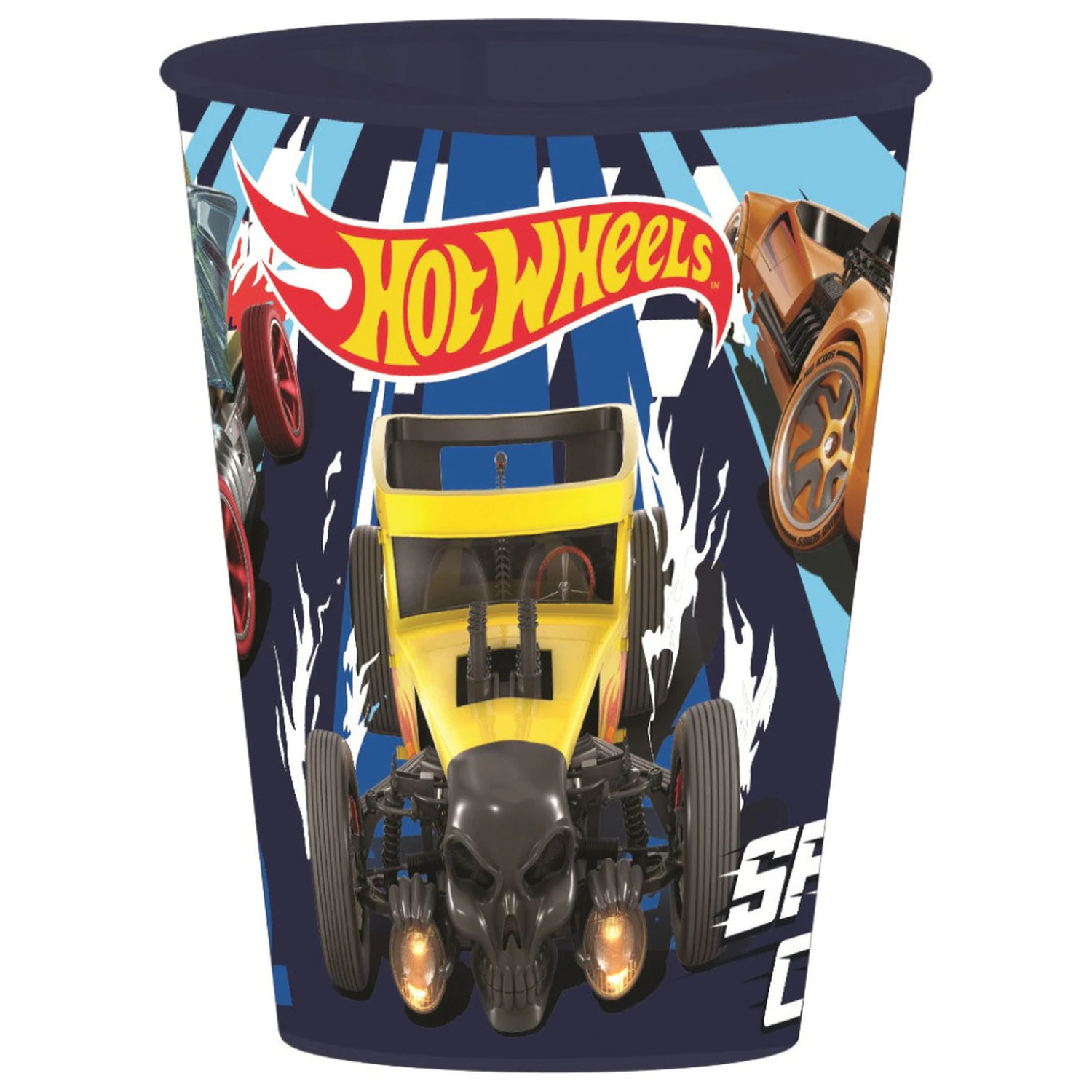 Hot Wheels Blue Fire Plastic Cup 260 ml product photo