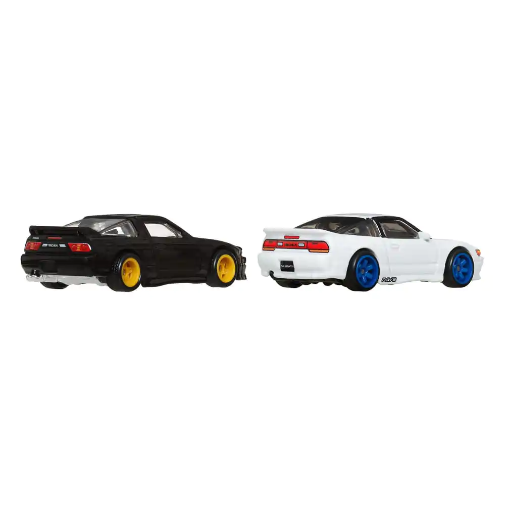 Hot Wheels Premium Car Culture Diecast Vehicle 2-Pack 1/64 &#039;96 Nissan 180SX Type X &amp; Nissan SilEighty product photo