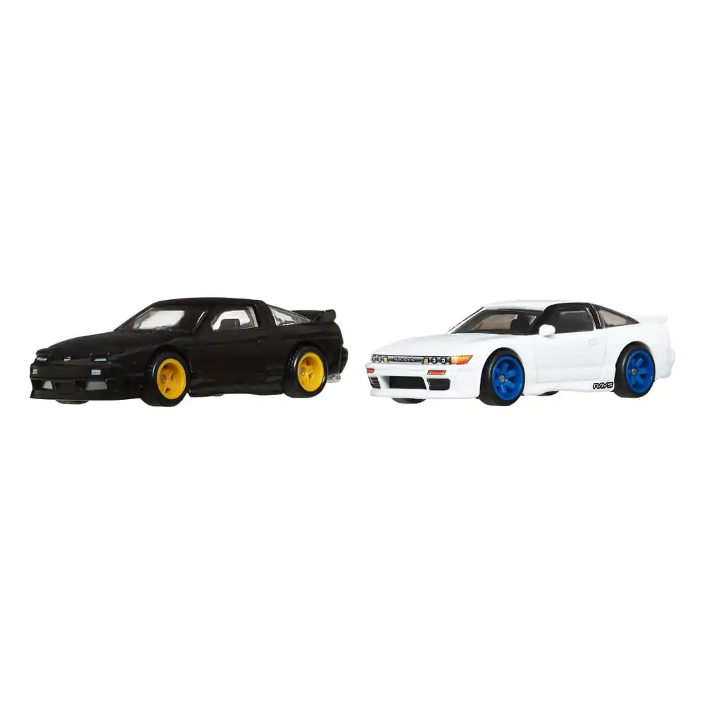 Hot Wheels Premium Car Culture Diecast Vehicle 2-Pack 1/64 &#039;96 Nissan 180SX Type X &amp; Nissan SilEighty product photo