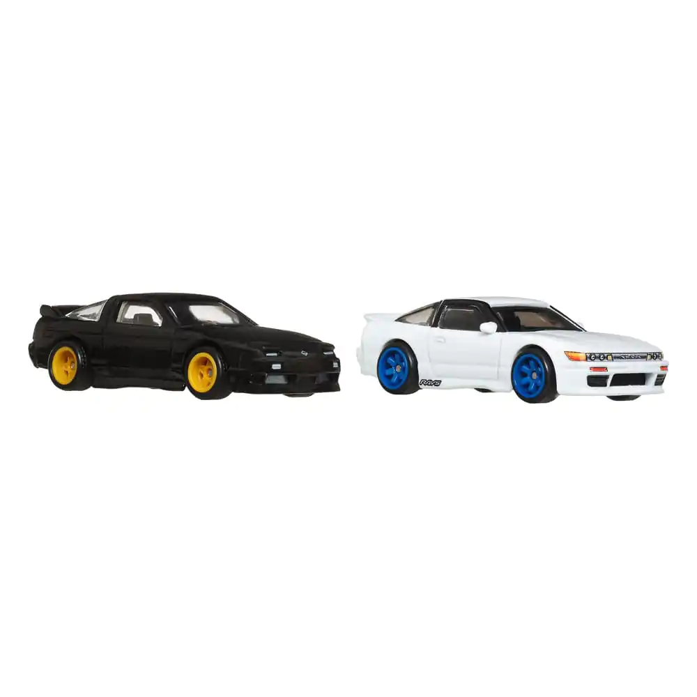 Hot Wheels Premium Car Culture Diecast Vehicle 2-Pack 1/64 &#039;96 Nissan 180SX Type X &amp; Nissan SilEighty product photo