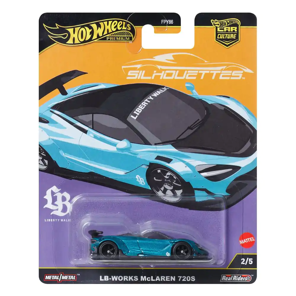 Hot Wheels Premium Car Culture Silhouettes Diecast Vehicle 1/64 LB-Works McLaren 720S product photo
