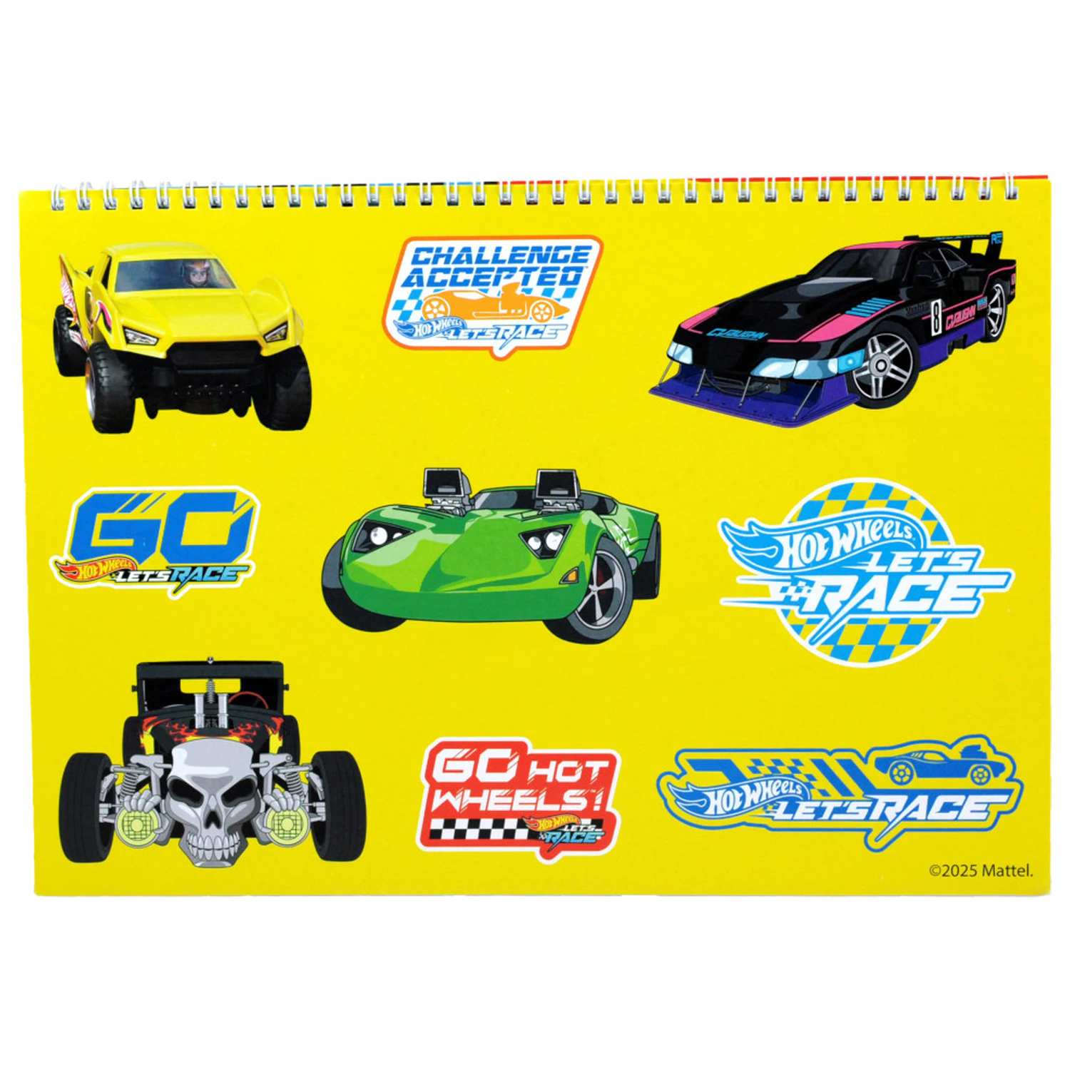 Hot Wheels Challenge A/4 Spiral Sketchbook 40 Sheets with Stickers product photo