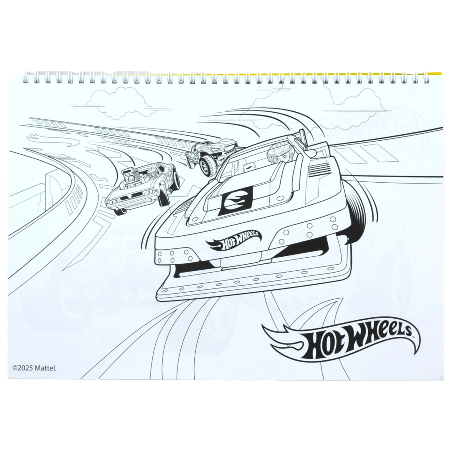 Hot Wheels Challenge A/4 Spiral Sketchbook 40 Sheets with Stickers product photo
