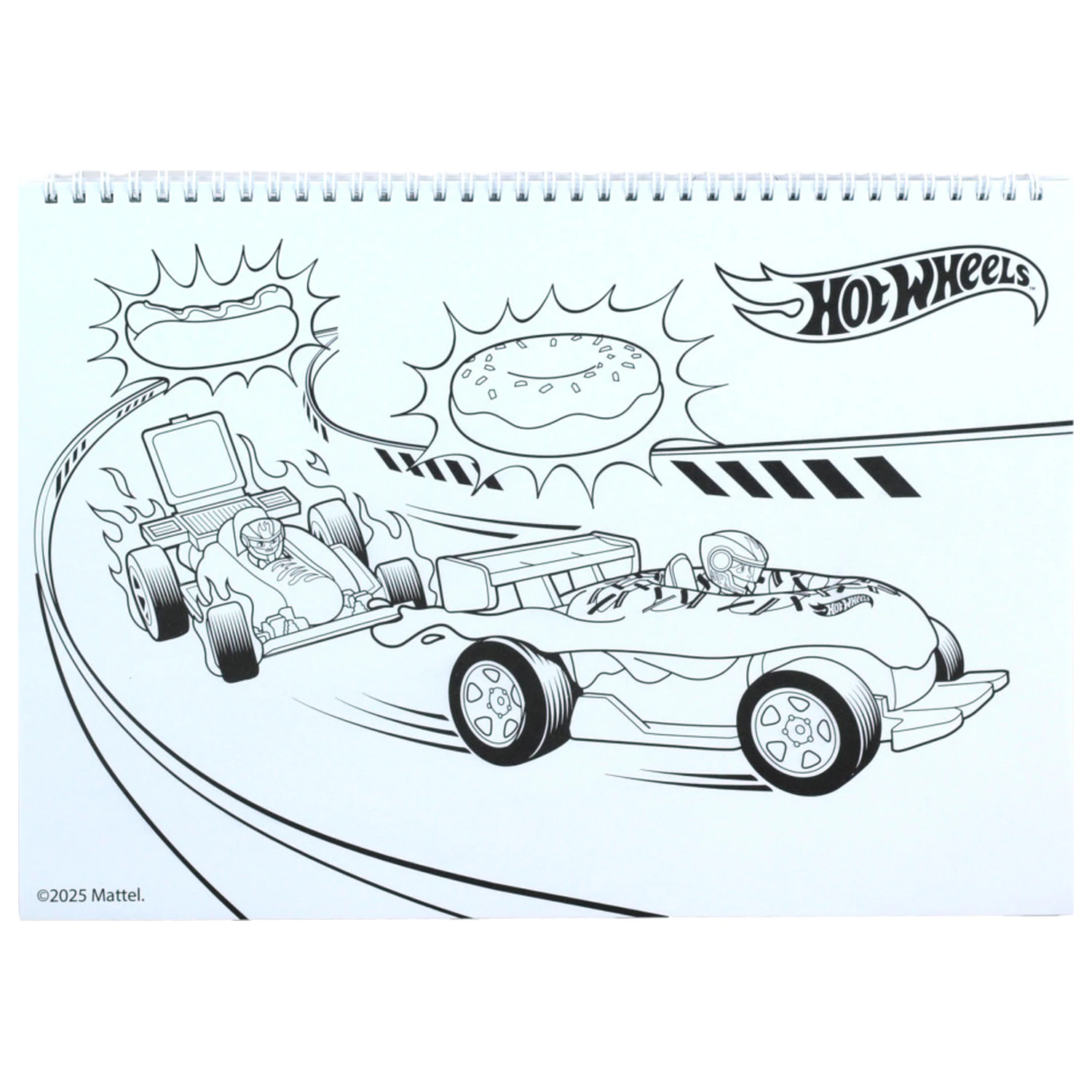 Hot Wheels Challenge A/4 Spiral Sketchbook 40 Sheets with Stickers product photo