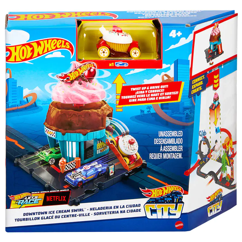 Hot Wheels City Downtown Ice Cream Swirl product photo