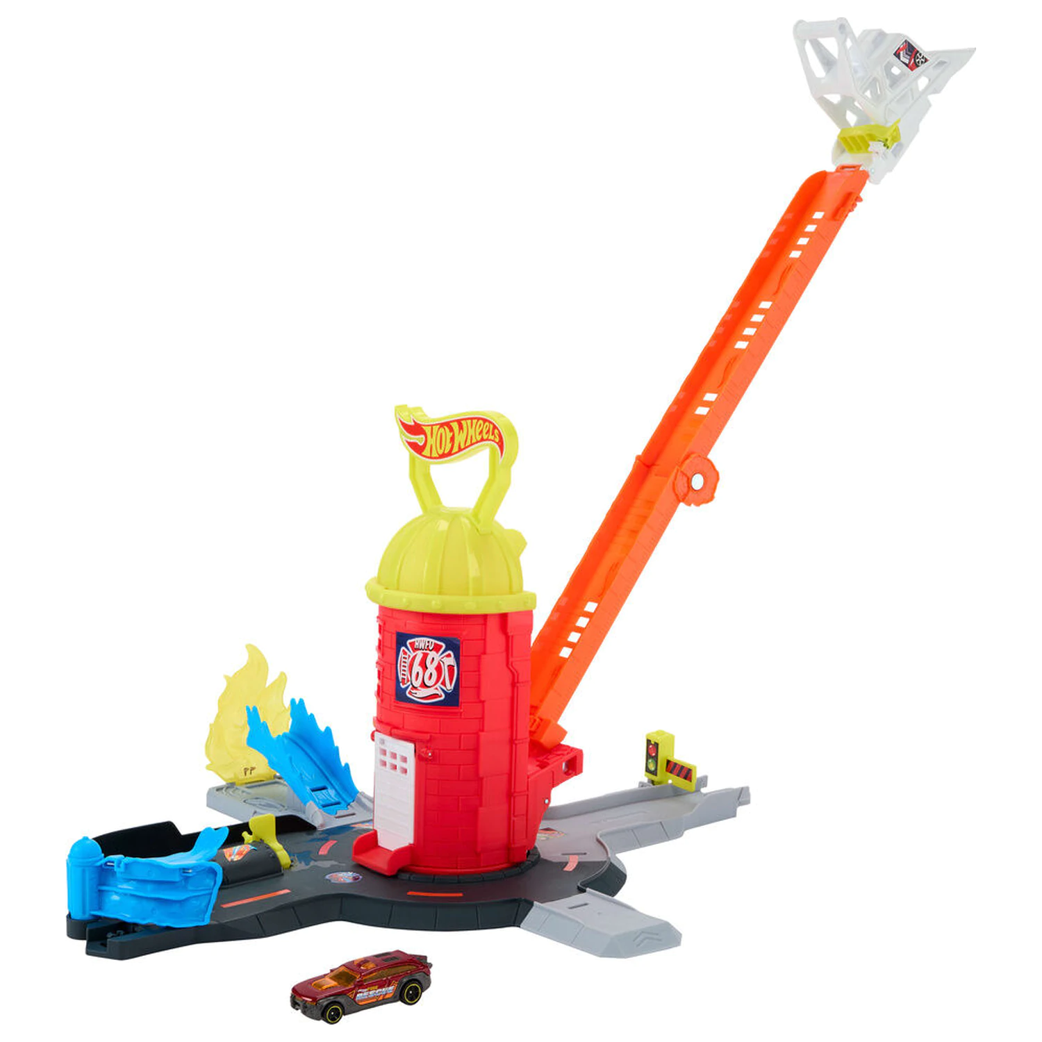 Hot Wheels City Fire Station playset product photo