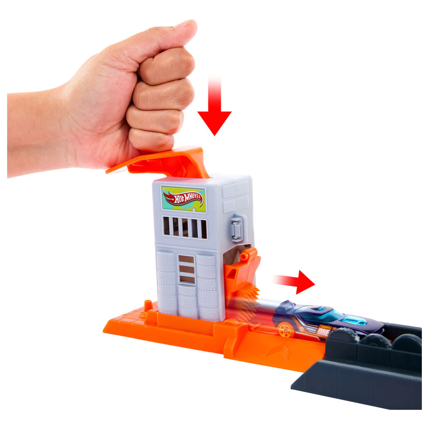 Hot Wheels City Gorilla Slam Attack playset product photo