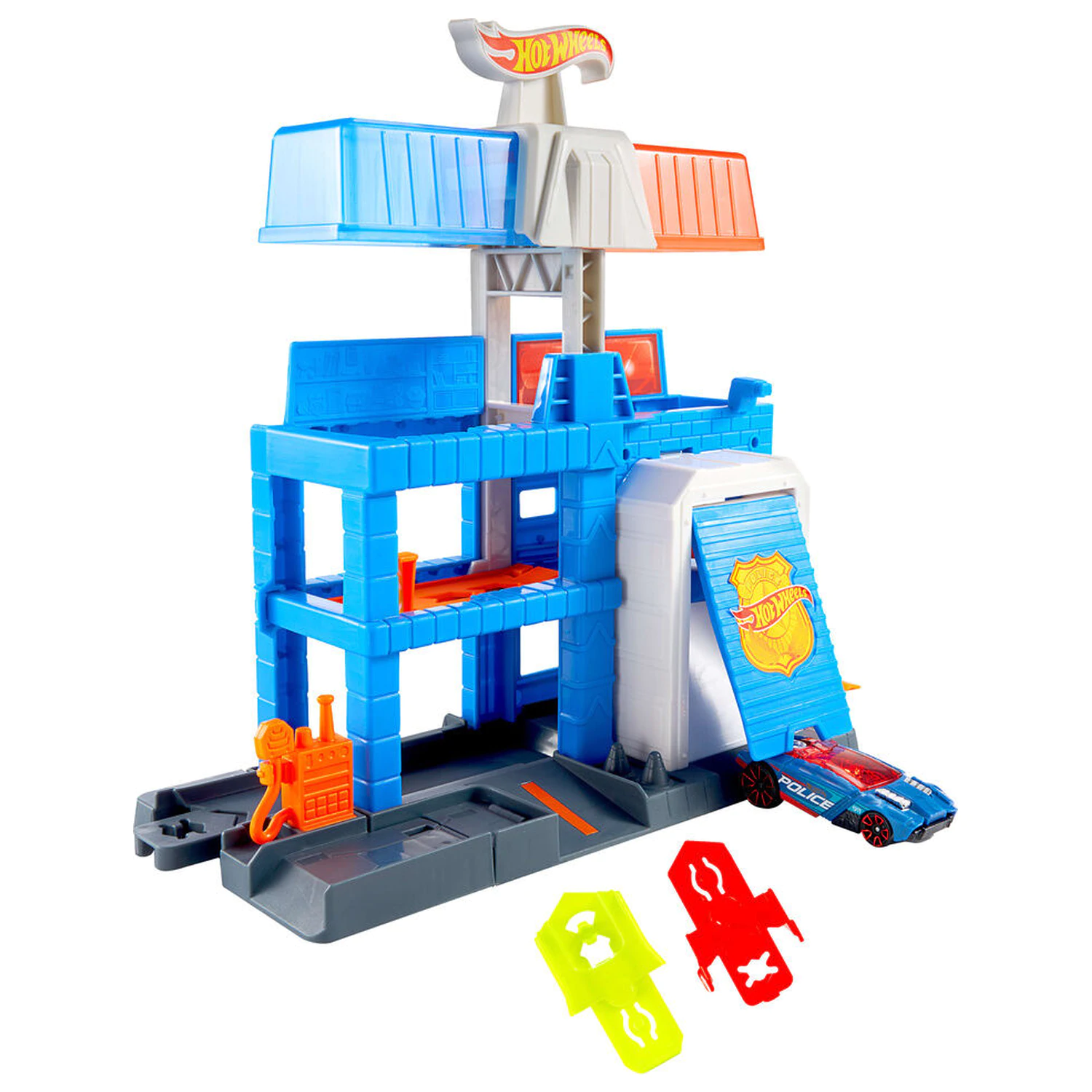 Hot Wheels City Police Station playset product photo