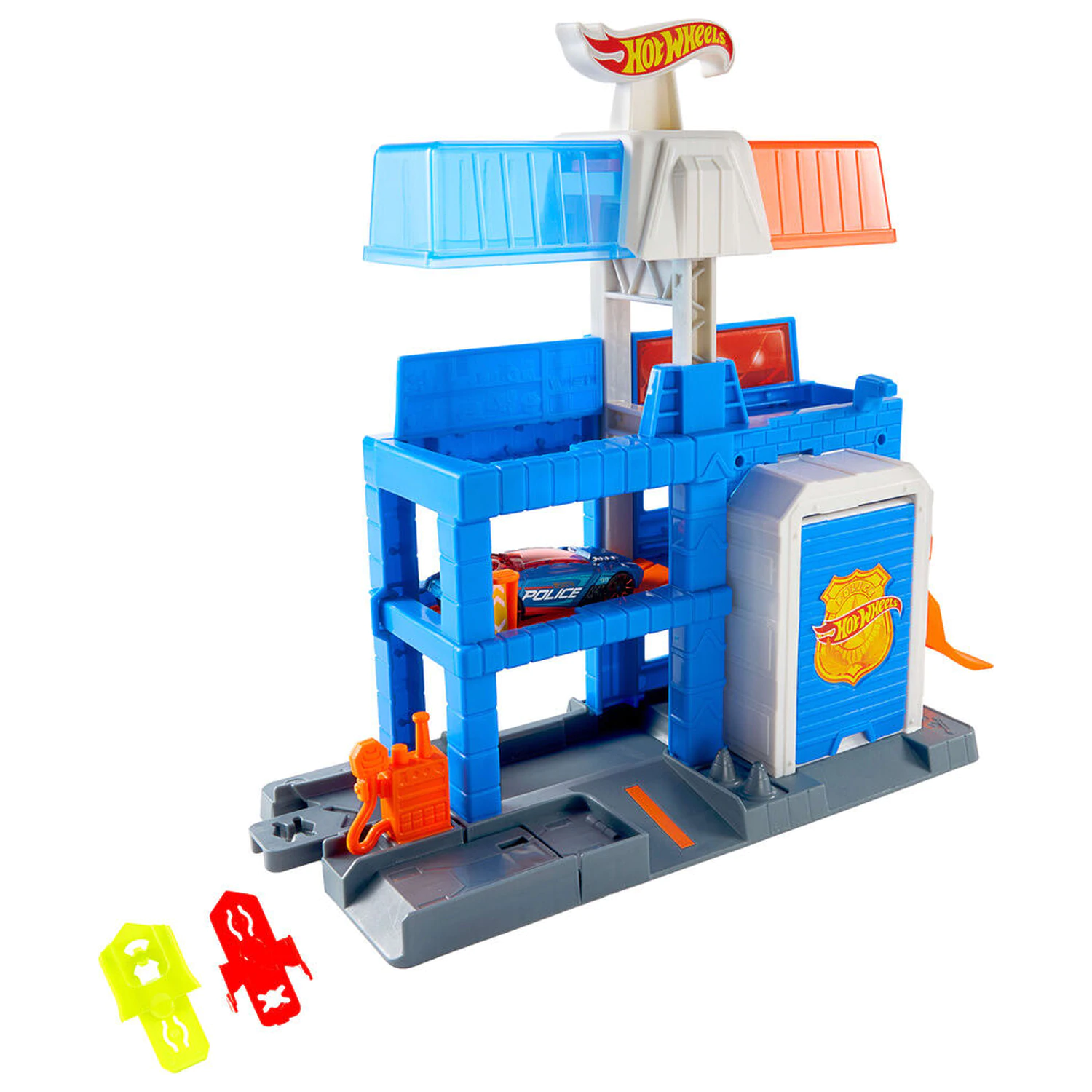 Hot Wheels City Police Station playset product photo