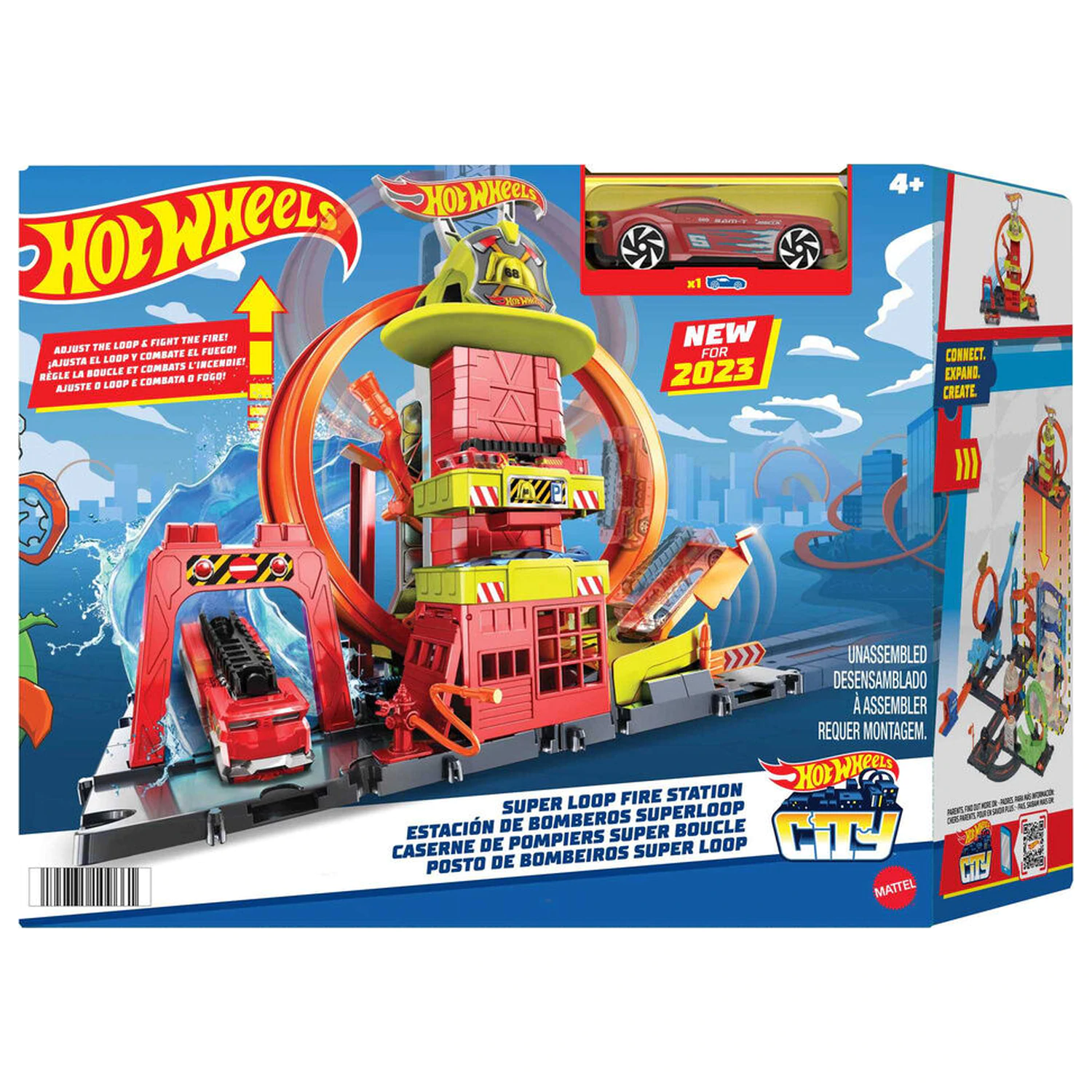 Hot Wheels City Super Fire Station playset product photo