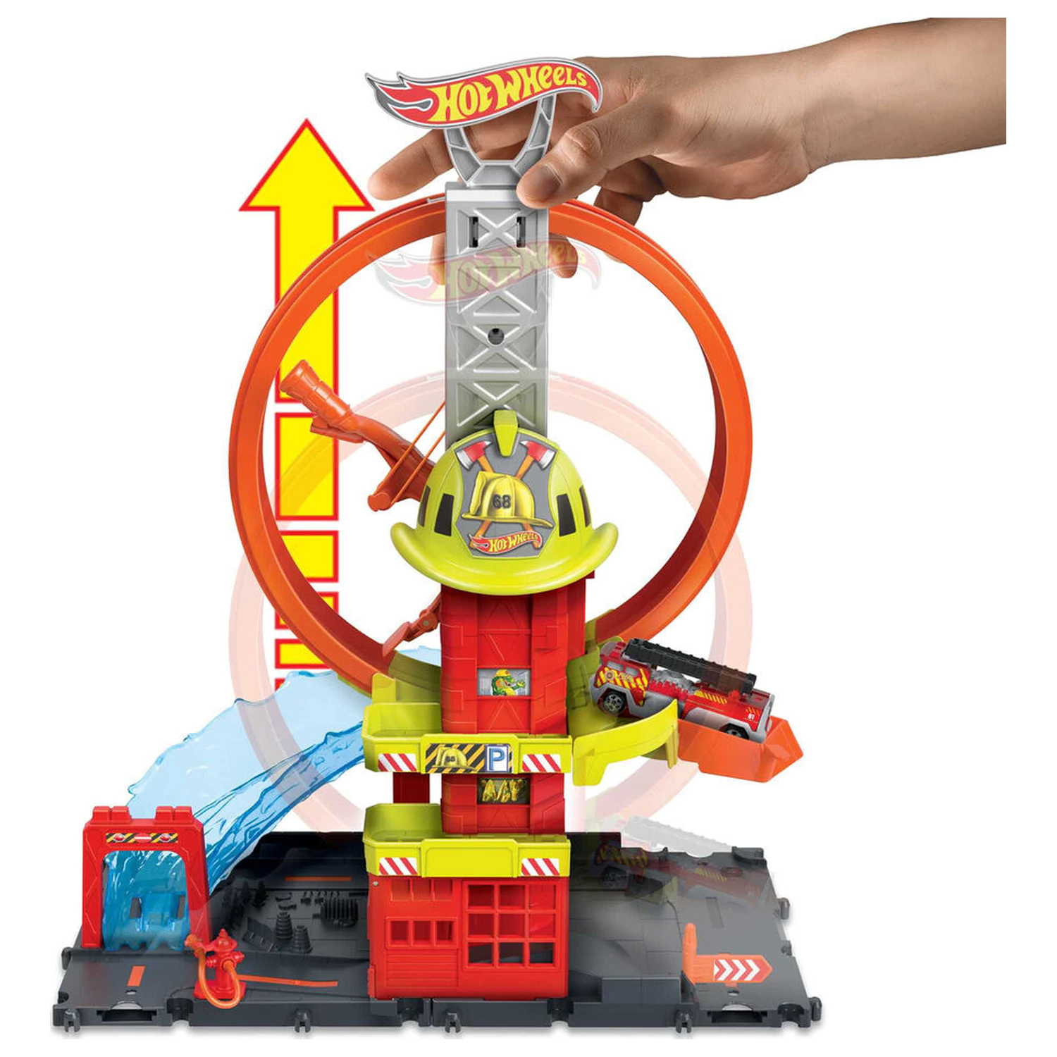 Hot Wheels City Super Fire Station playset product photo