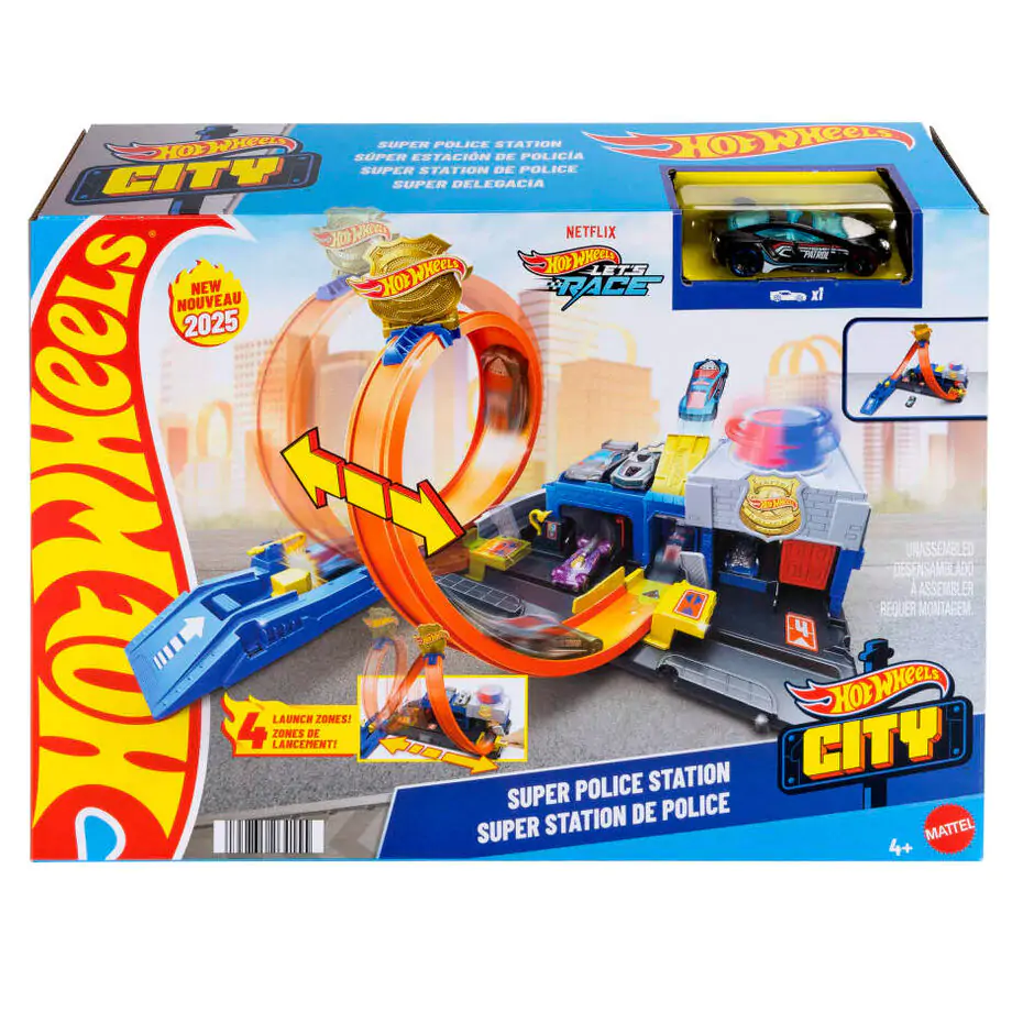 Hot Wheels City Super Police Station Playset product photo