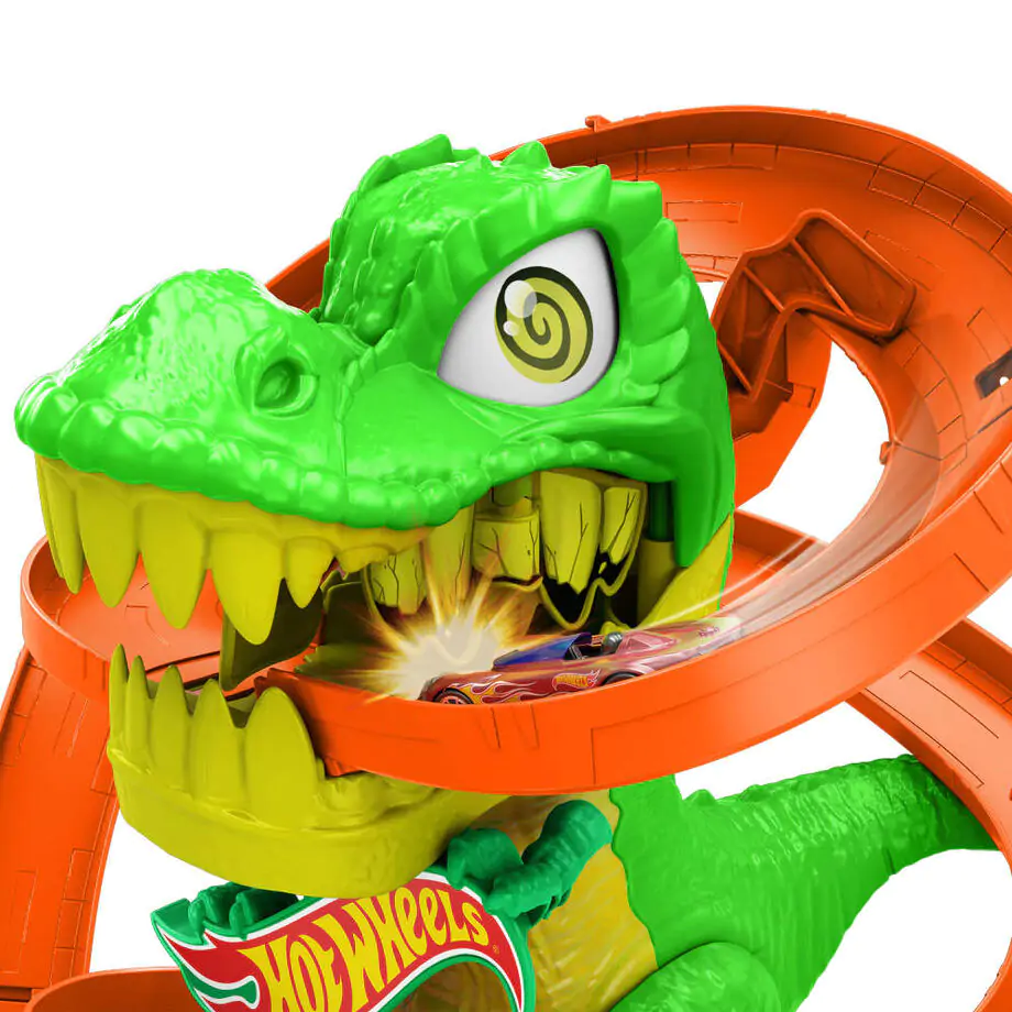 Hot Wheels City T-Rex Blaze Battle playset product photo