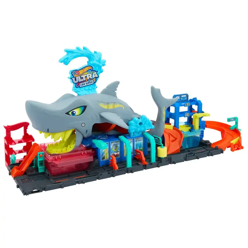 Hot Wheels City Ultra Shark Car Wash product photo