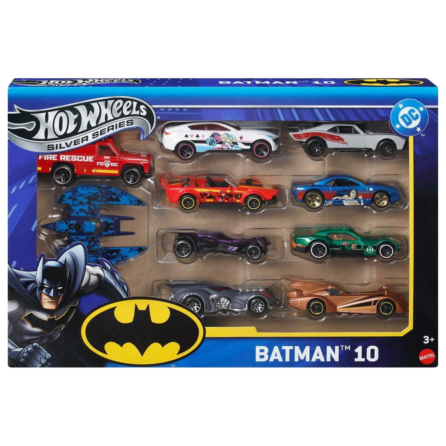 Hot Wheels DC Universe Batman pack 10 vehicles product photo