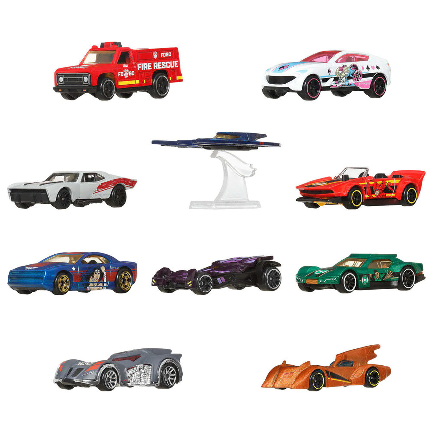 Hot Wheels DC Universe Batman pack 10 vehicles product photo