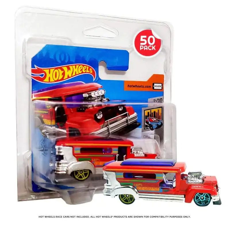 Hot Wheels European Series PET Blisters 50-Pack for Short Card product photo