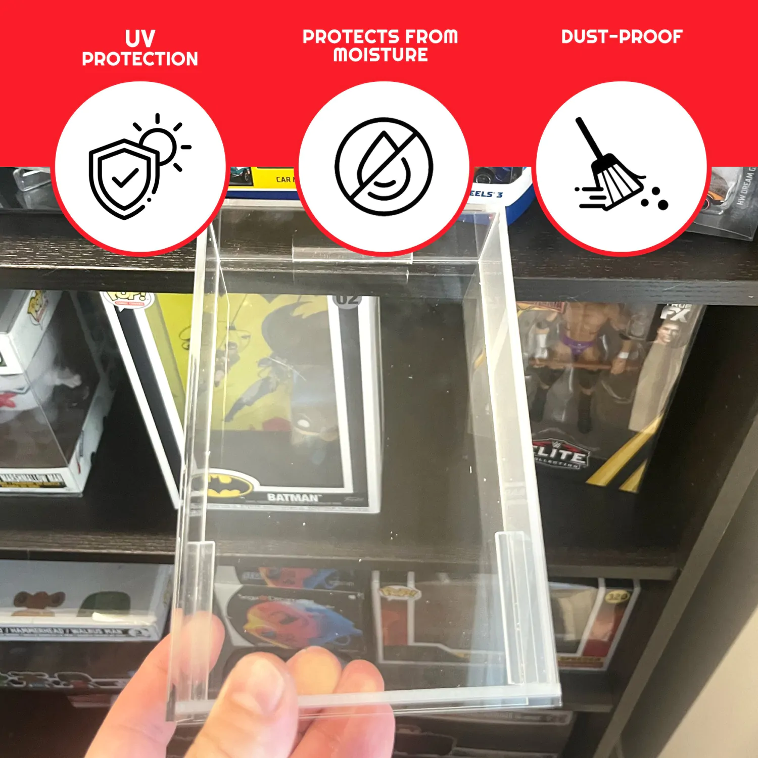 Hot Wheels Mainline Acrylic Case 2-Pack product photo