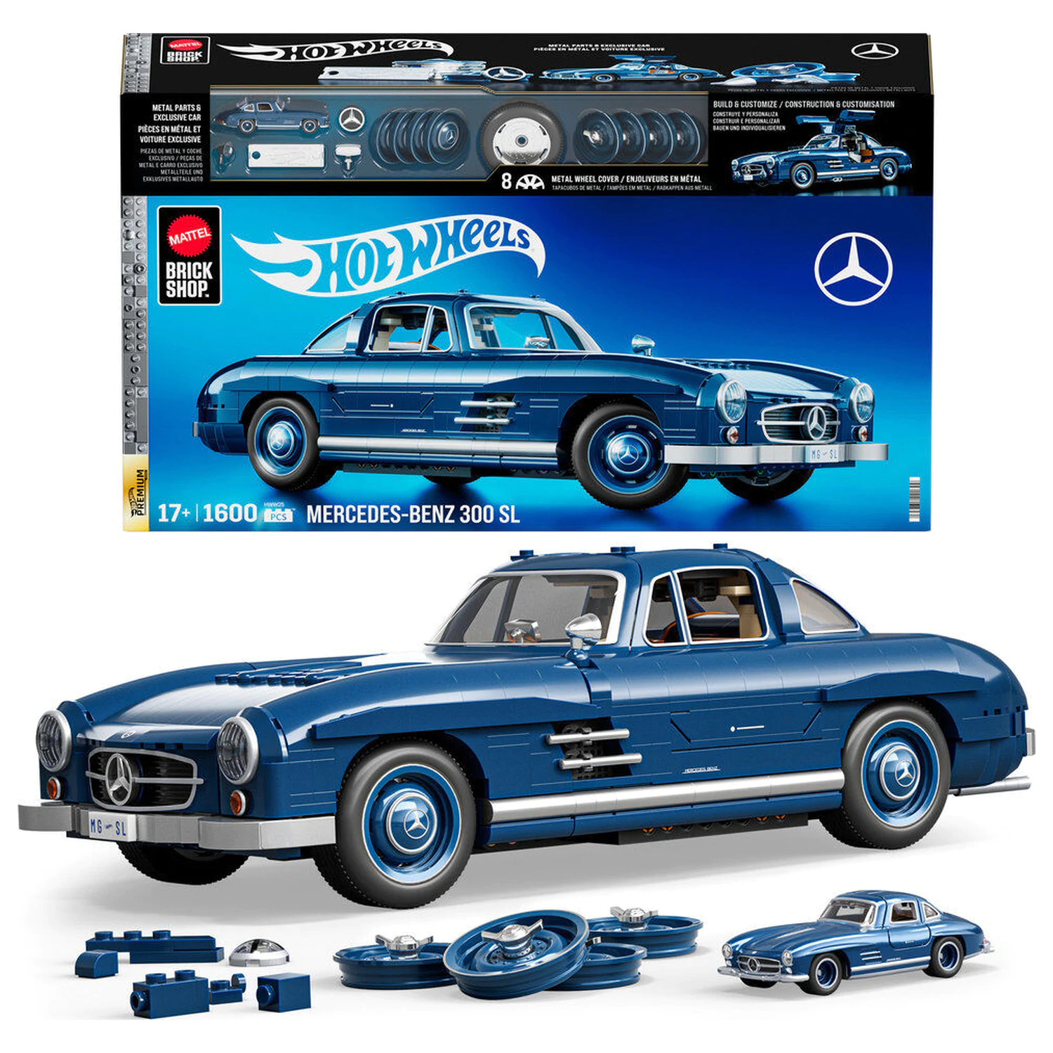 Hot Wheels Mercedes 300SL Premium construction set product photo