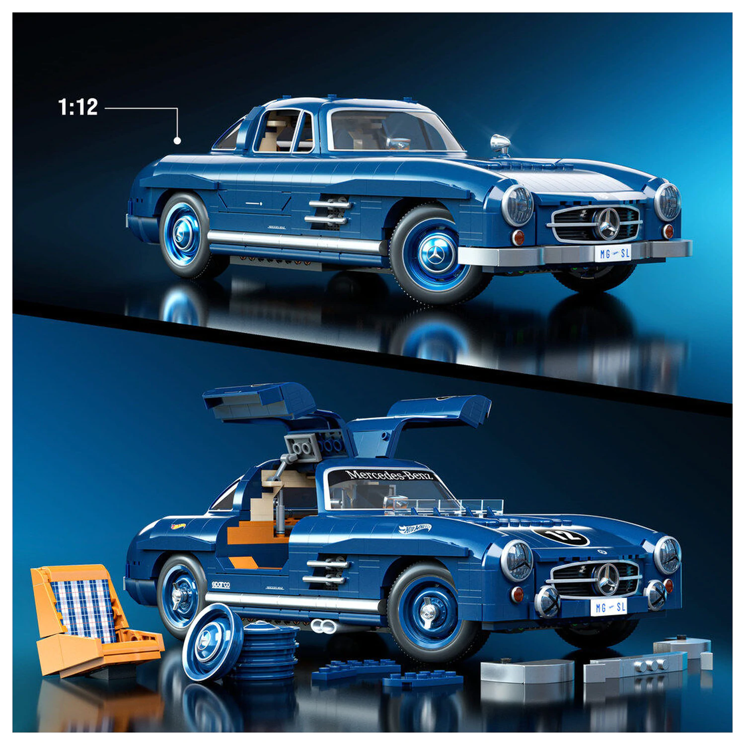 Hot Wheels Mercedes 300SL Premium construction set product photo