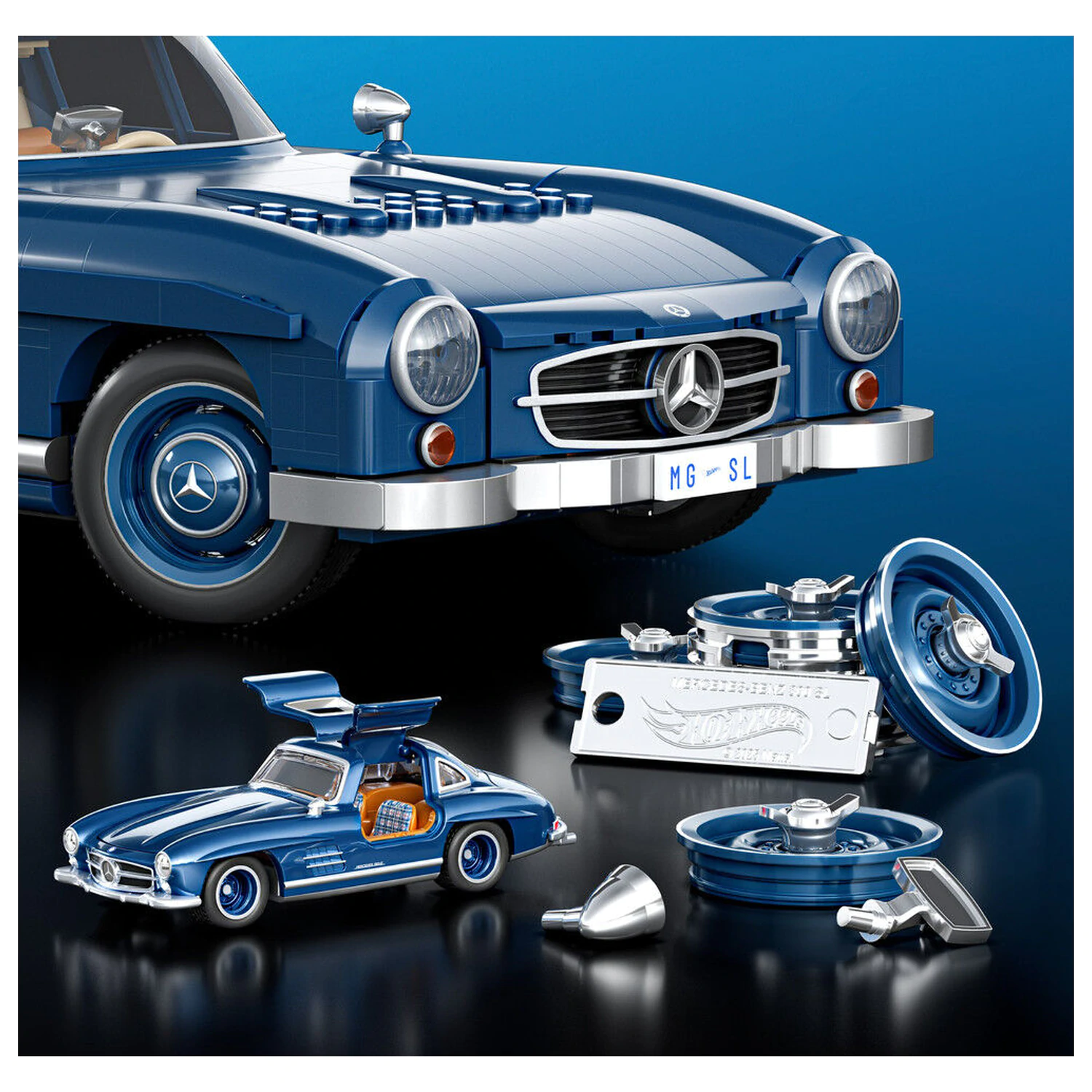Hot Wheels Mercedes 300SL Premium construction set product photo