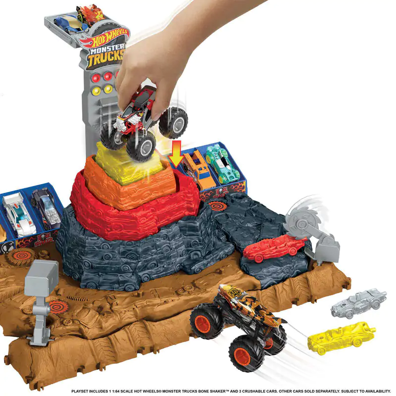 Hot Wheels Monster Trucks Arena Smashers Ultimate Crush Yard product photo