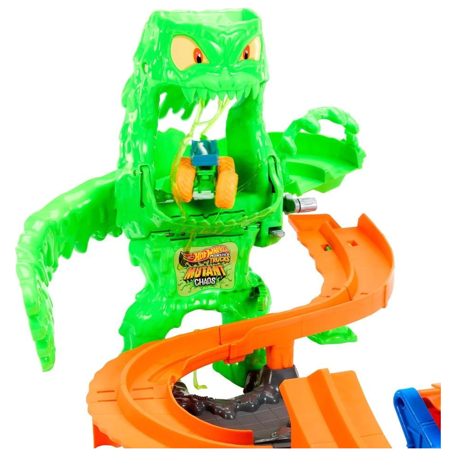 Hot Wheels Monster Trucks Mutant Chaos Monster Takedown Playset product photo