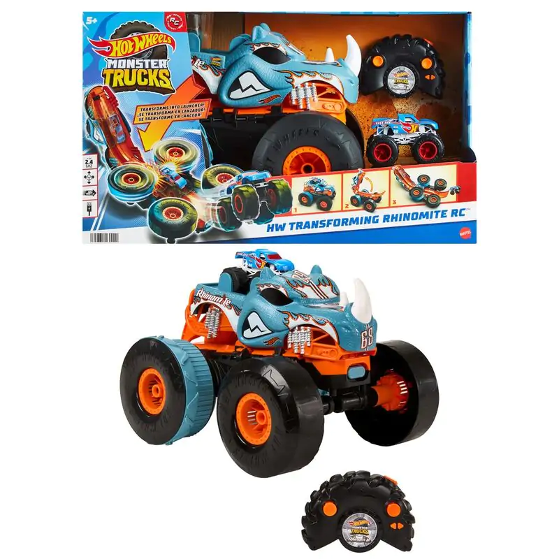 Hot Wheels Monster Trucks Rhinomite radio control car product photo