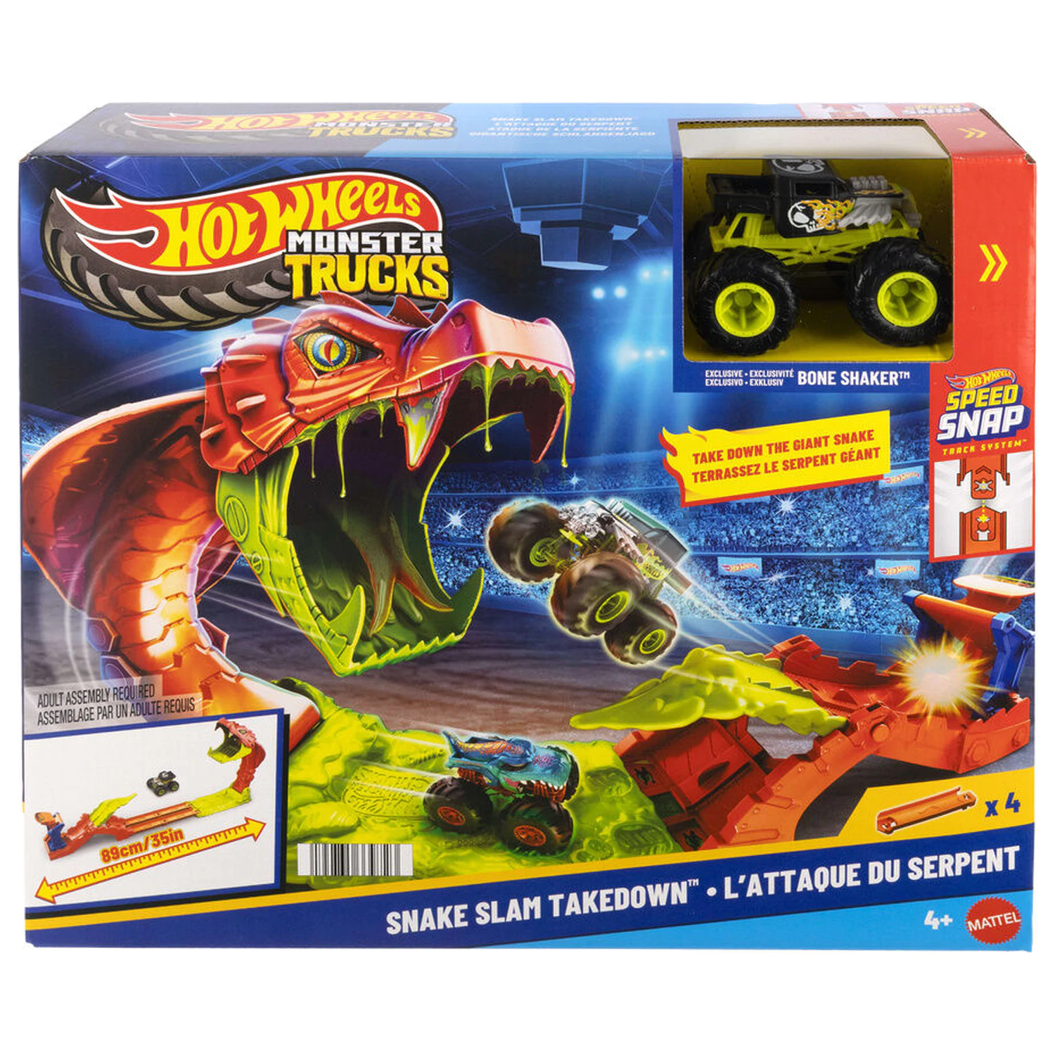 Hot Wheels Monster Trucks Snake Bite playset product photo