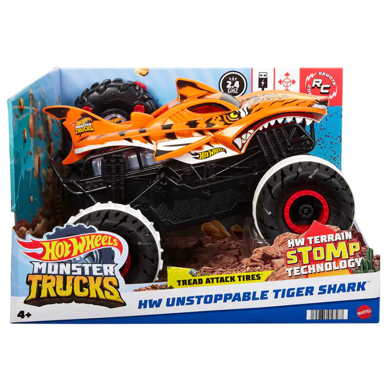 Hot Wheels Monster Trucks Unstoppable Tiger Shark product photo