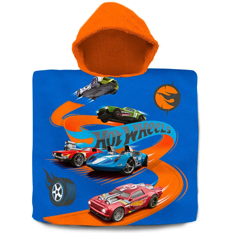 Hot Wheels cotton poncho towel termékfotó