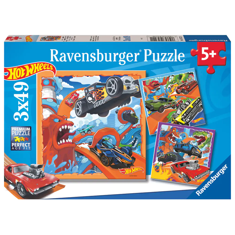 Hot Wheels puzzle 3x39pcs product photo