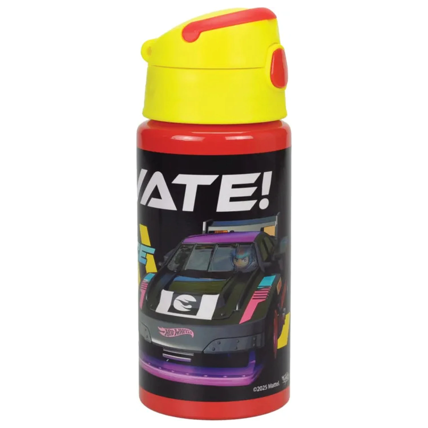 Hot Wheels Race aluminum straw bottle with hanger 500 ml product photo