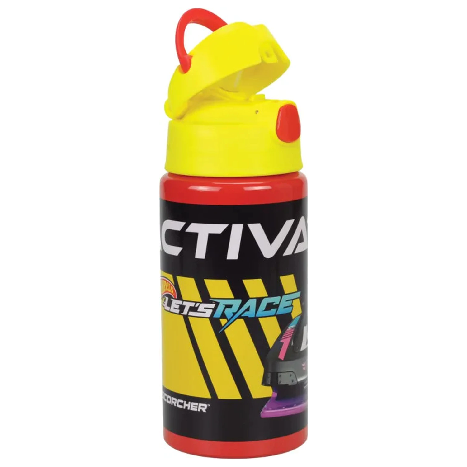 Hot Wheels Race aluminum straw bottle with hanger 500 ml product photo