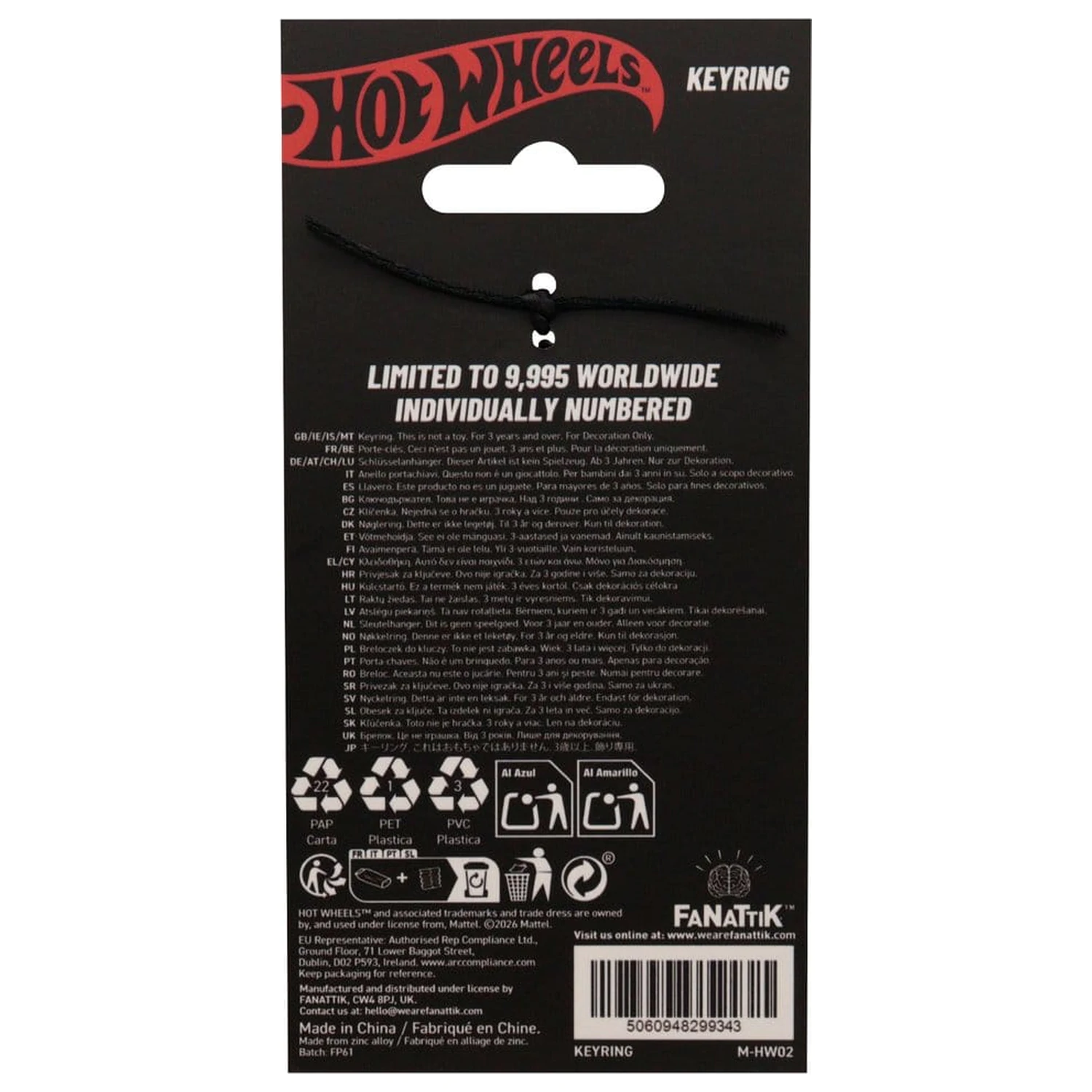 Hot Wheels Keyring Race 'Em Collect 'Em Limited Edition product photo